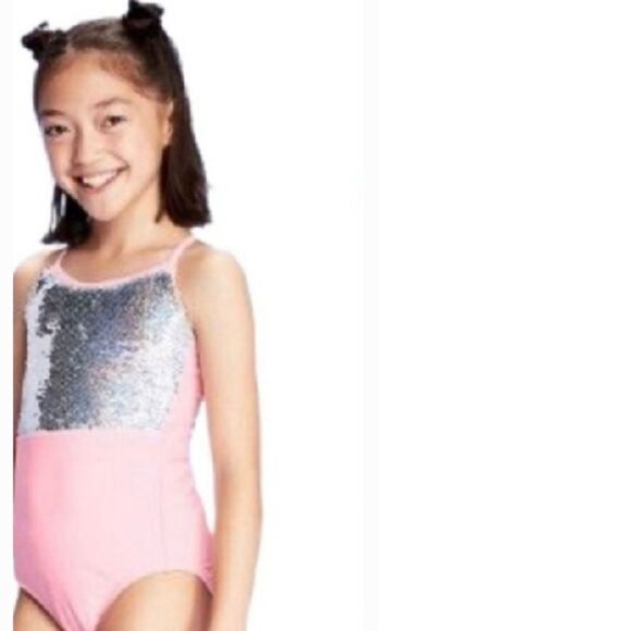 More than Magic Flip Sequin Pink Swimsuit L 10/12 - Picture 7 of 7